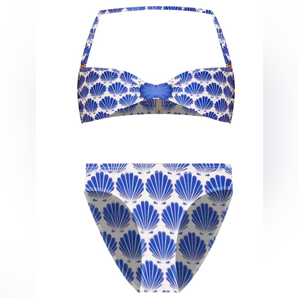 Kate Spade Blue Berry Bikini Size XL NWT